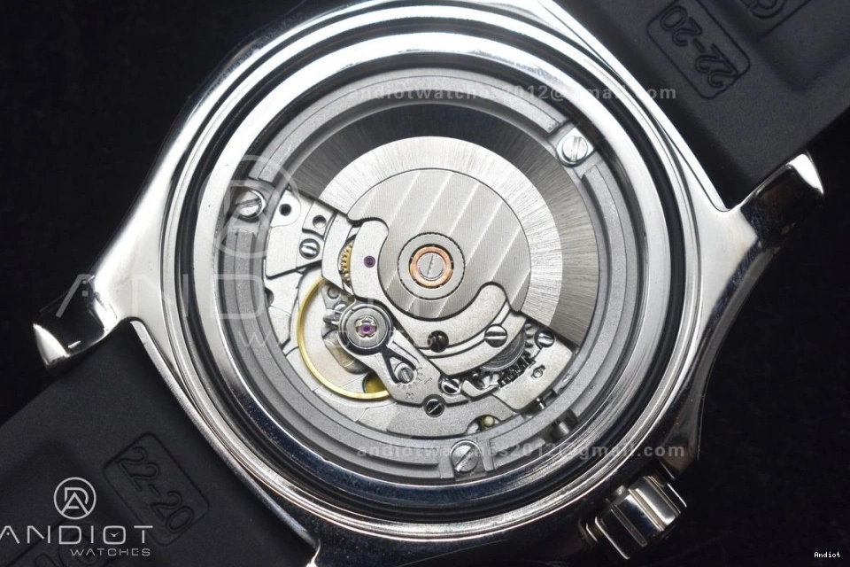 1:1 Automatic Best Edition Rubber Dial On Strap TF A2824 Black Superocean Black Black 44 Bezel 0428